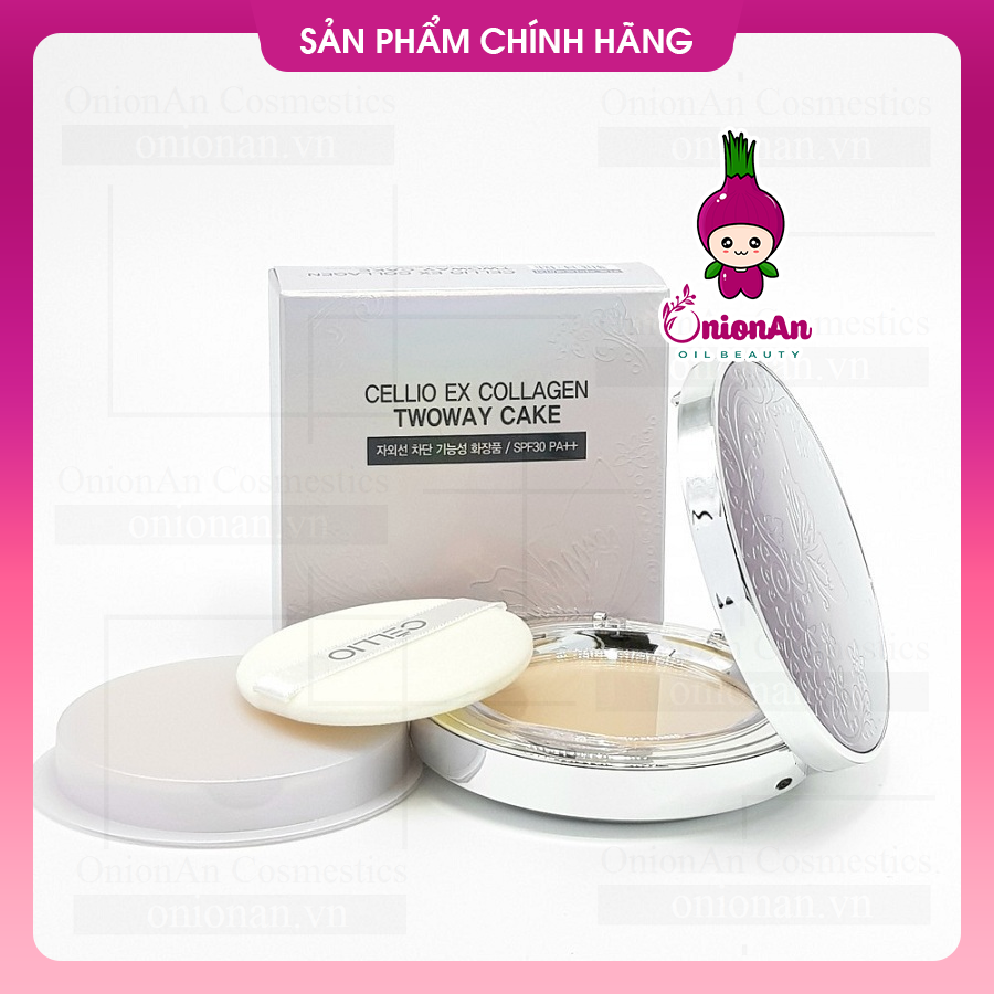 Phấn Phủ Cellio Ex Collagen Twoway Cake SPF30 PA+++